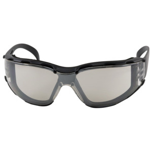 Bouton Optical 250-01-F022 Zenon Z12 Rimless Safety Glasses, BK, I/O Lens, Foam, Anti-Scratch/Fog