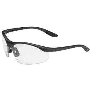 Bouton Optical 250-25-0015 Mag Readers Safety Readers, Semi-Rimless, BK/CL Lens, Anti-Scratch, +1.50 Diopter