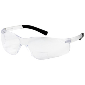 Bouton Optical 250-26-0012 Zenon Z13R Safety Readers, Rimless, CL/CL Lens, Anti-Scratch, +1.25 Diopter