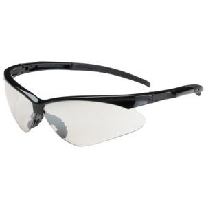 Bouton Optical 250-28-0002 Adversary Safety Glasses, Semi-Rimless, BK, I/O Lens, Anti-Scratch