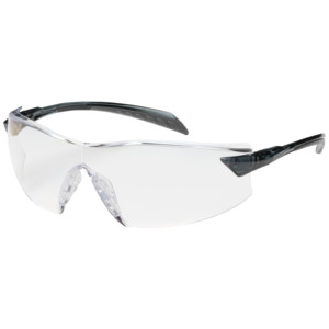 Bouton Optical 250-45-0010 Radar Safety Glasses, Rimless, GY/CL Lens, Anti-Scratch/Reflective