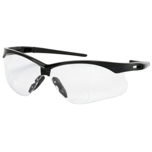 Bouton Optical 250-AN-11125 Anser Semi-Safety Readers, Rimless, BK/CL Lens, Anti-Scratch/Fog, +2.50 Diopter