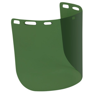 Bouton Optical 251-01-7312 Uncoated Polycarbonate Safety Visor - Dark Green Tint