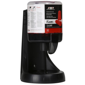 HEAROS 267-HPD910-200 Plus Ear Plug Dispenser, Prefilled Mega Flare, Clear/Black, 200/Pr.