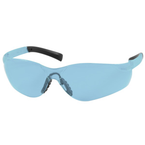 Bouton Optical 250-08-5503 Zenon Z14SN Safety Glasses, Rimless, LT BL/LT BL Lens, Anti-Scratch