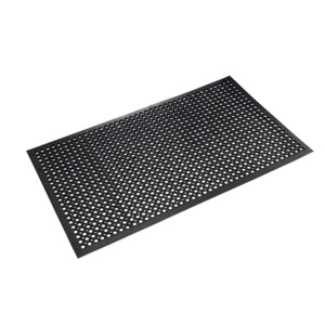 Crown Matting WS CT15BK Safewalk-Light Drainage Mat, General Purpose, Black, 3' x 15'