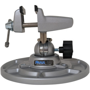 Panavise 302 Vise, Low Profile Work Center, 90 Deg Tilt, 360 Deg Rotate, Jaws 2.5"x0.5", Open 2.25"