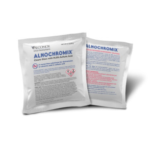 Alconox 2512 Alnochromix, Oxidizing Acid Additive for Glass Cleaning, Case of 12 x 10 Pack