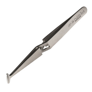 Rubis C46-SA Tweezers, Reverse Action, Anti-Wicking, AWG 20-22, Antimagnetic, Stainless Steel