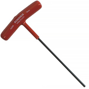 Bondhus 15256 T-Handle 3.0mm Hex Driver. 152mm Length