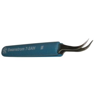 Swanstrom 7-SAH Tweezers, Very Fine, Curved, 4.5"