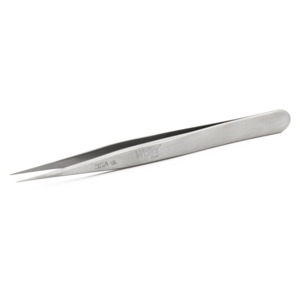 Weller-Erem 3SASL Tweezers, Style 3s, Very Fine, Straight, Stainless Steel, 4.724"