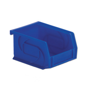 Lewis Bins PB54-3 Hanging and Stacking Part Bin, Blue, OD 5.375" x 4.125" x 3"