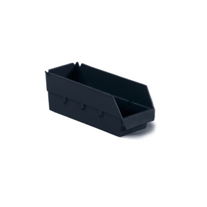 Lewis Bins 4204875 12" Conductive Shelf Bin (O. D. 12" L x 8.5" W x 4" H) - Carton Quantity 24