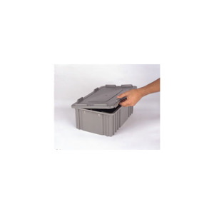 Lewis Bins CDC2040 Sanp-On Cover for Divider Tote Box 2000 Series, Grey