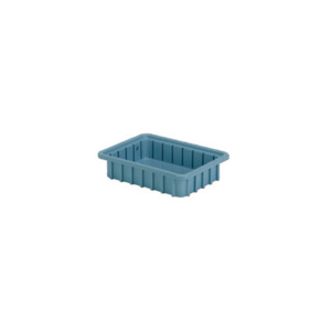 Lewis Bins DC1025-LT Divider Tote Box, Light Blue, OD 10.8" x 8.3" x 2.5"