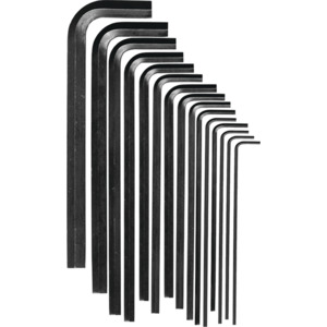Eklind 69215 Hex L Set, Inch, Shot with 15 Key Sizes: .028" - 3/8"