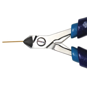 Swanstrom M403EC Medical Device ESD-Safe Ergonomic Small Carbide Tapered Fine Tip Cutter, Flush, 5.57" Long
