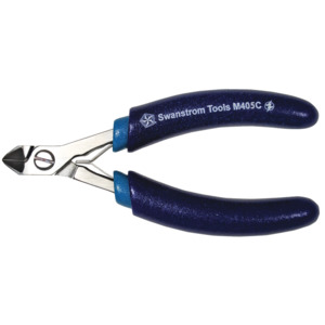 Swanstrom M405C ESD-Safe Medium Carbide Tapered Fine Point Cutter, Flush