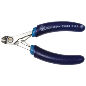 Swanstrom M409 ESD-Safe Oval Head Diagonal Bevel Cutter, 4-3/4"Long