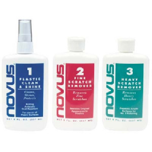 Novus Plastic Polish 7100 Polish Kit Plastic Polish & Scratch Remover 8 oz
