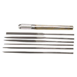 Excel Blades 53610 File Set Needle w/Universal Handle 7 Pc.