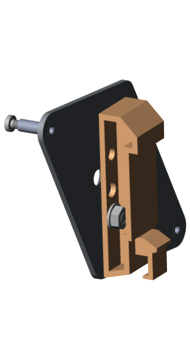 Optris ACCTRAIL Rail Mount Adapter