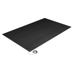 Crown Matting ZC 0023BK Floor Mat, Comfort-King Anti-Static, Black, 2' x 3'