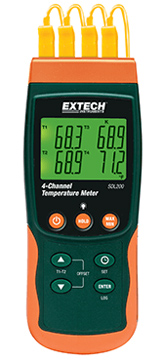 Extech SDL200 4-Channel Data Logging Thermometer