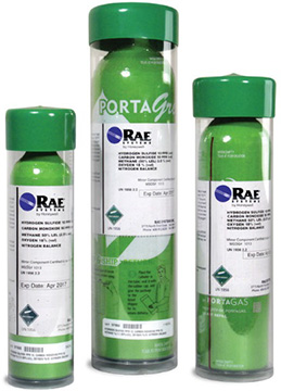 RAE Systems Green Calibration Gas Cylinders