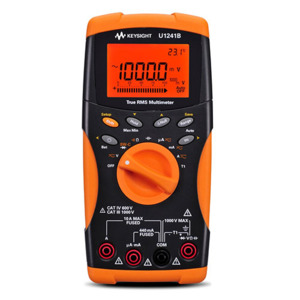 Keysight U1241B Basic Digital Multimeter w/ Test Leads, True RMS AC, 4 Digit, 10K Count