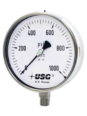 US Gauge Model 656 Liquid Filled Pressure Gauge