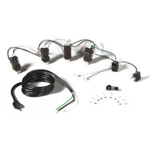 Tennsco WK-1 Workbench Accessories, Electrical Wiring Kit, 15 AMP, 115V, 8ft Cord