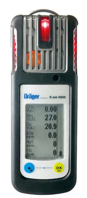 Draeger X-am 5600 Personal Monitor and Multi-Gas Detector